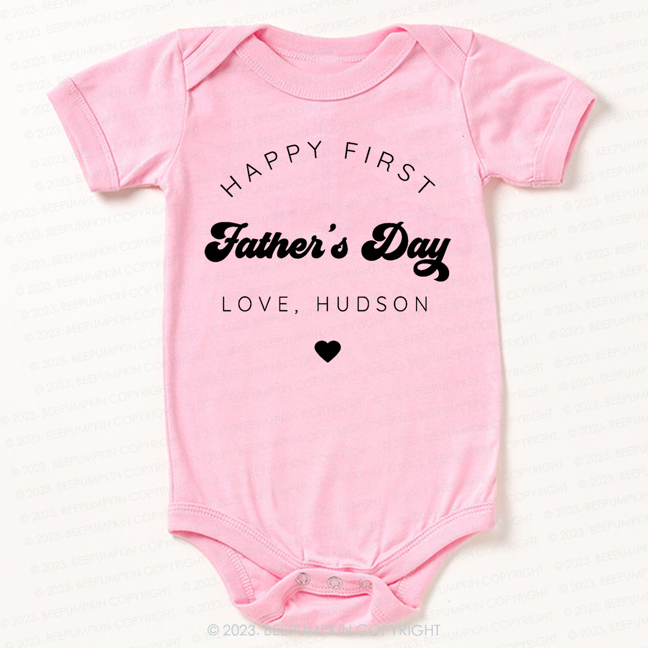 Happy First Fathers Day Bodysuit For Baby