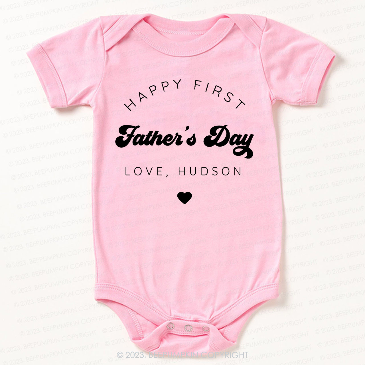 Happy First Fathers Day Bodysuit For Baby