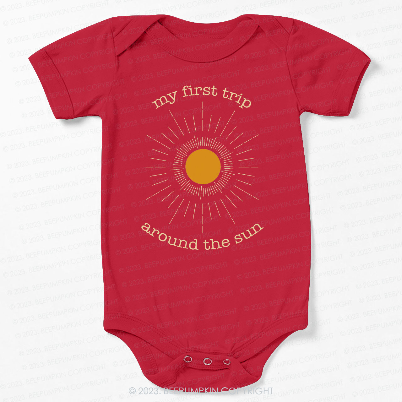 First Trip Around The Sun Bodysuit For Baby