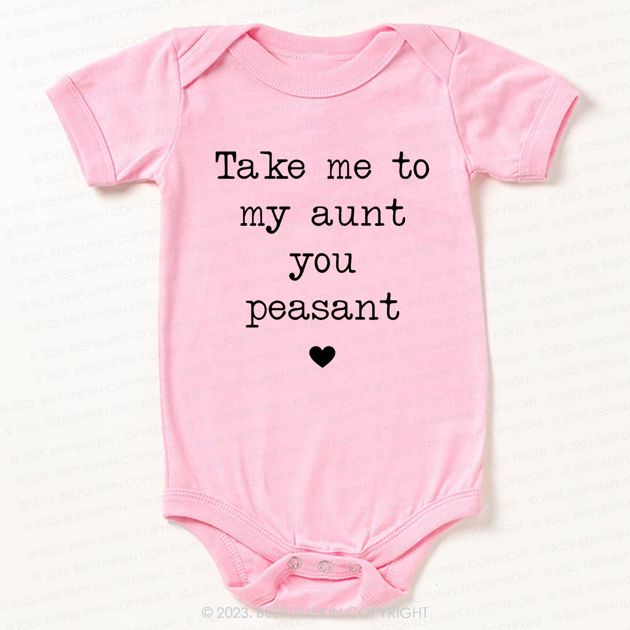 Take Me To My Aunt Peasant Bodysuit For Baby