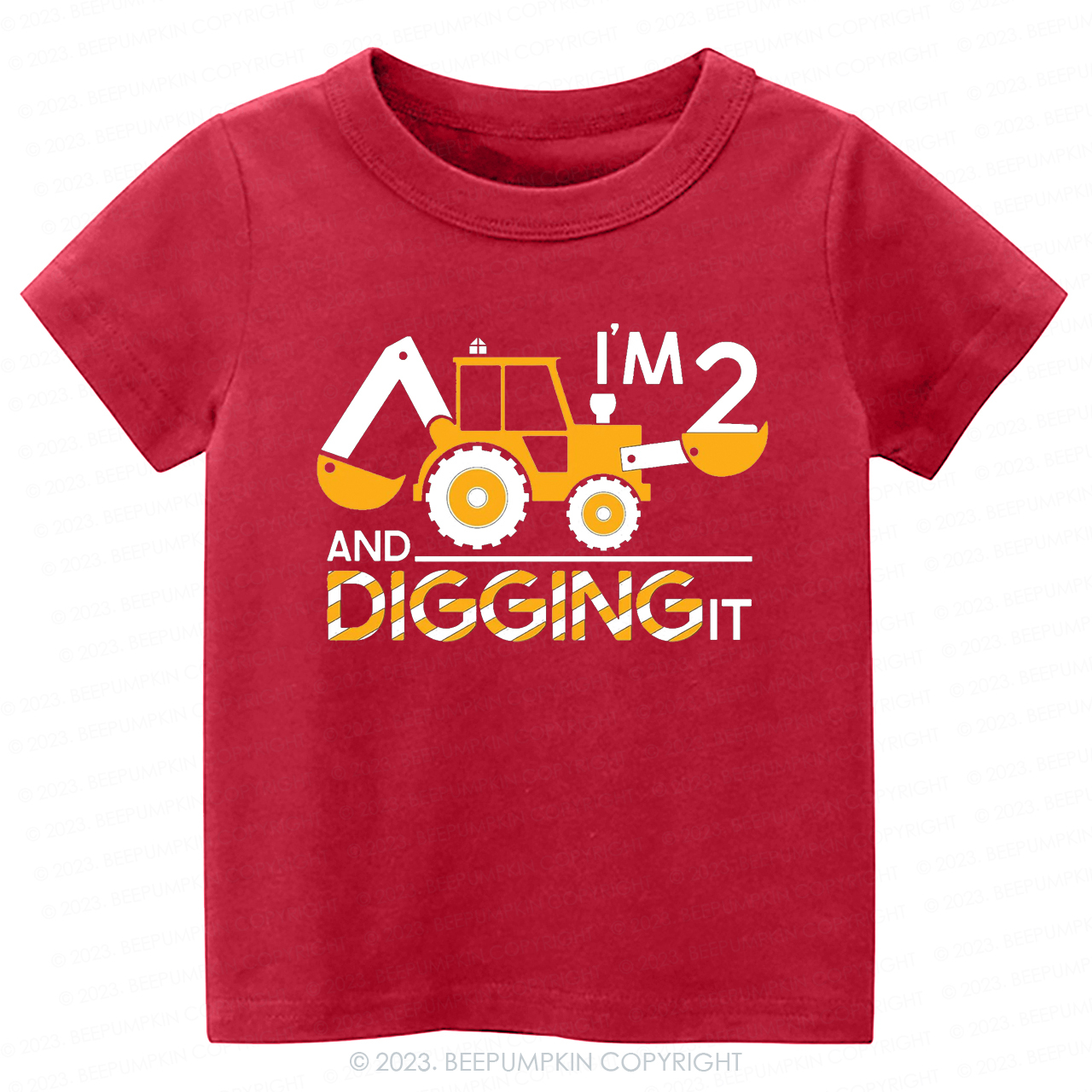 I'm Digging It Birthday Tractor -Toddler Tees