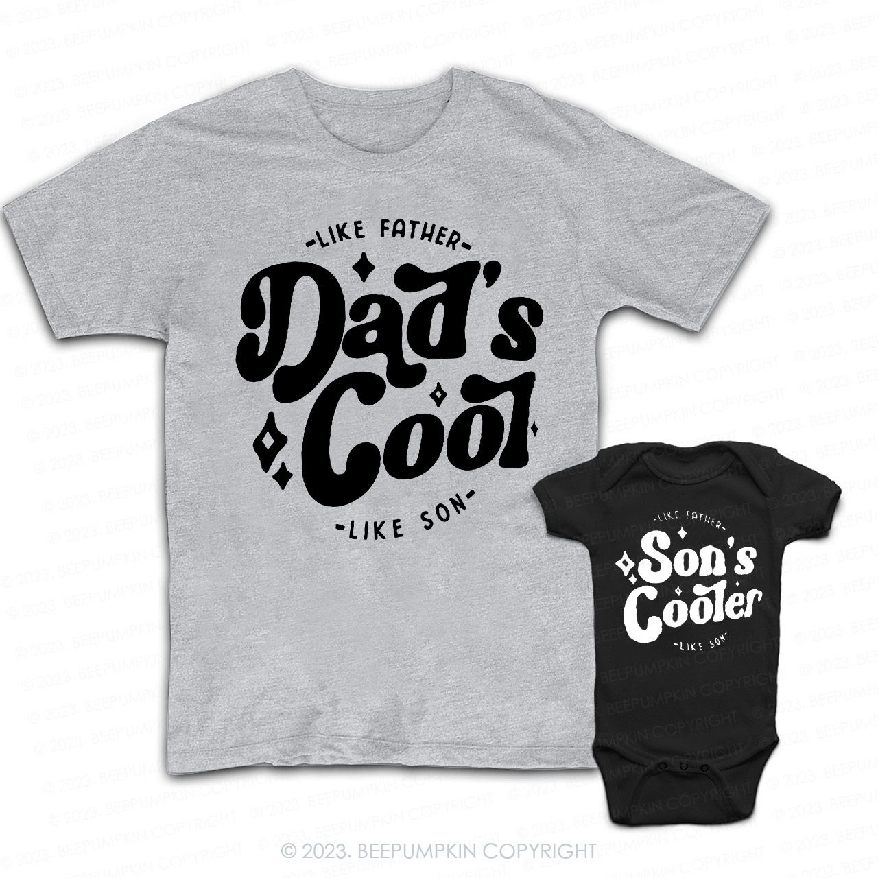 Dad's Cool Matches Son's Cooler Dad&Me T-Shirt