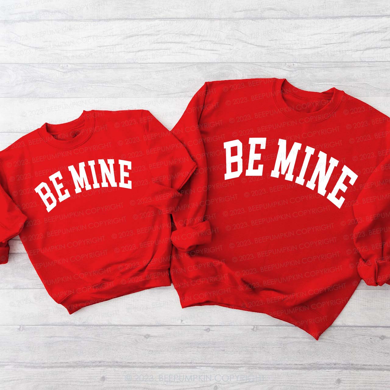 Be Mine Valentine's Family Matching Sweatshirt