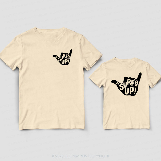 Surf's Up Gift Matching T-Shirts For Dad&Me