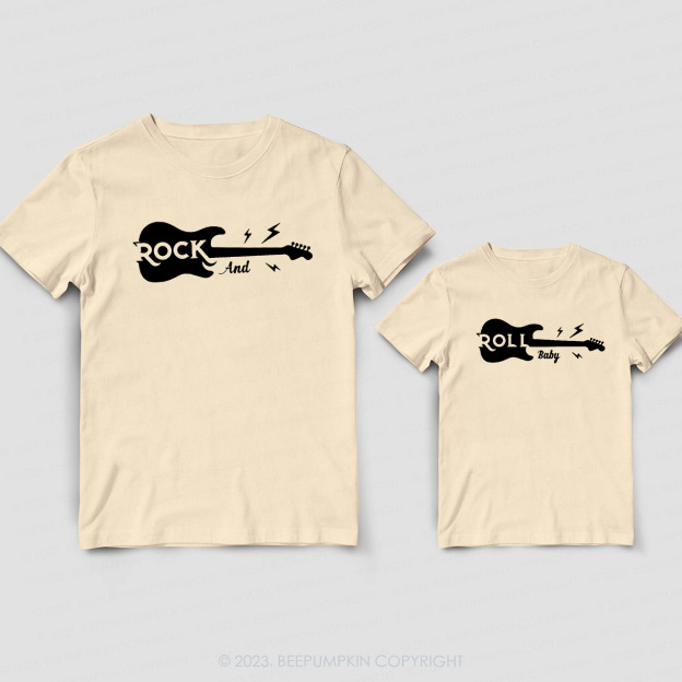 Rock And Roll Matching T-Shirts For Dad&Me