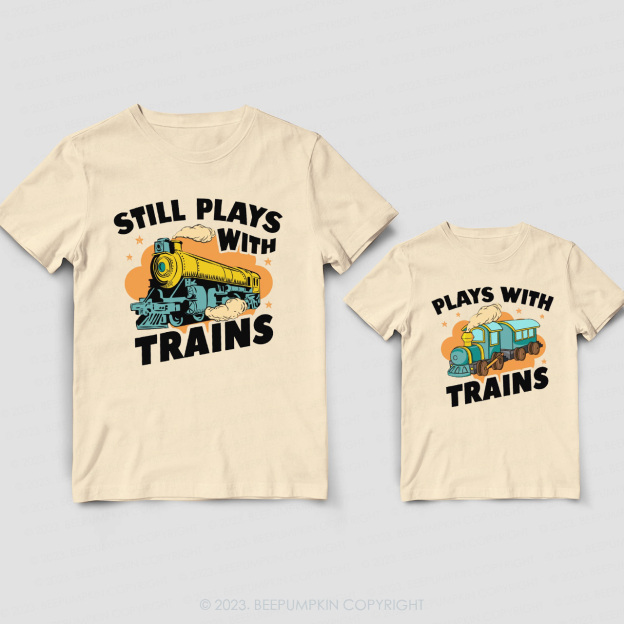 Daddy & Me Matching T-Shirts – Plays With Trains