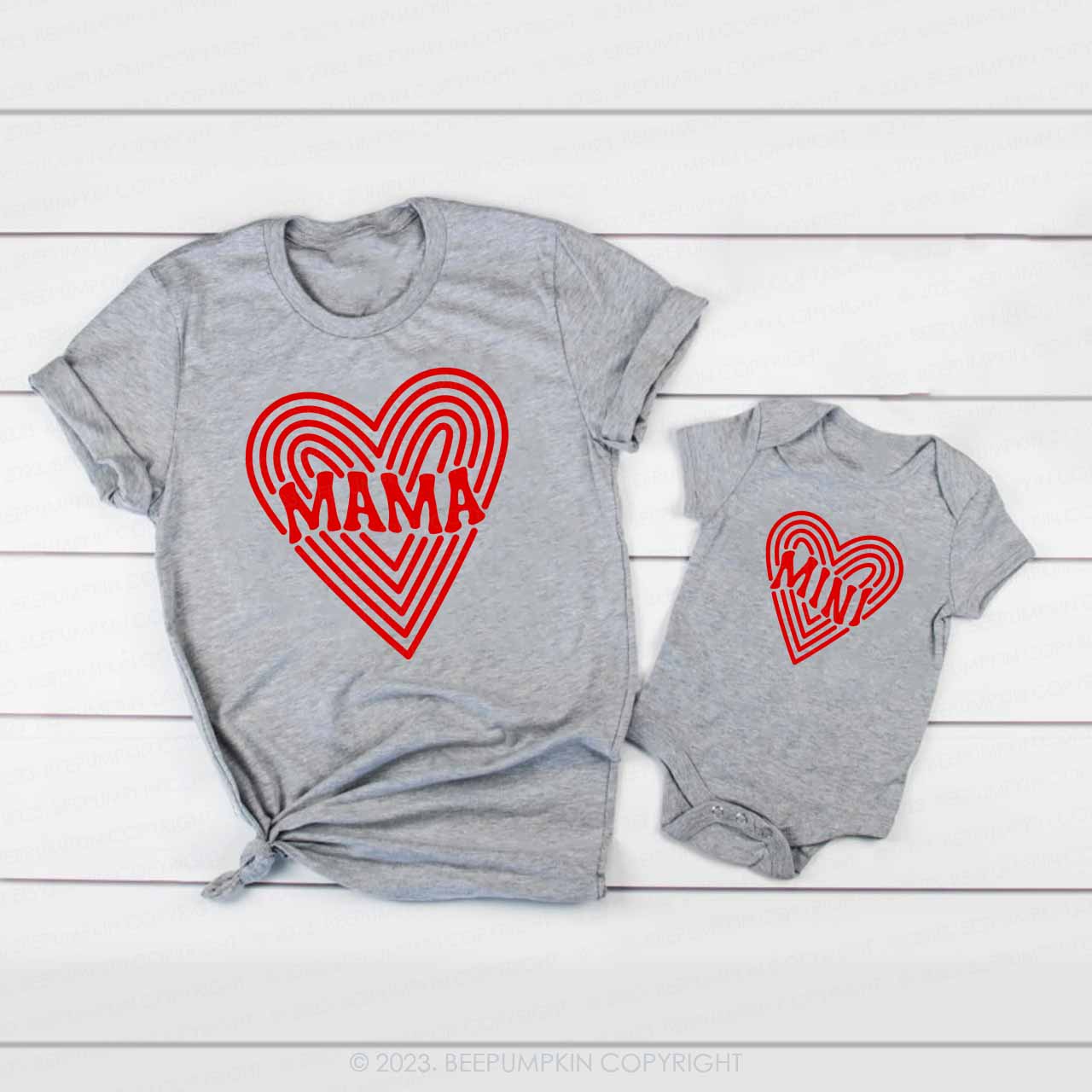 Mama Mini Dizziness Valentine's Family Matching Shirts