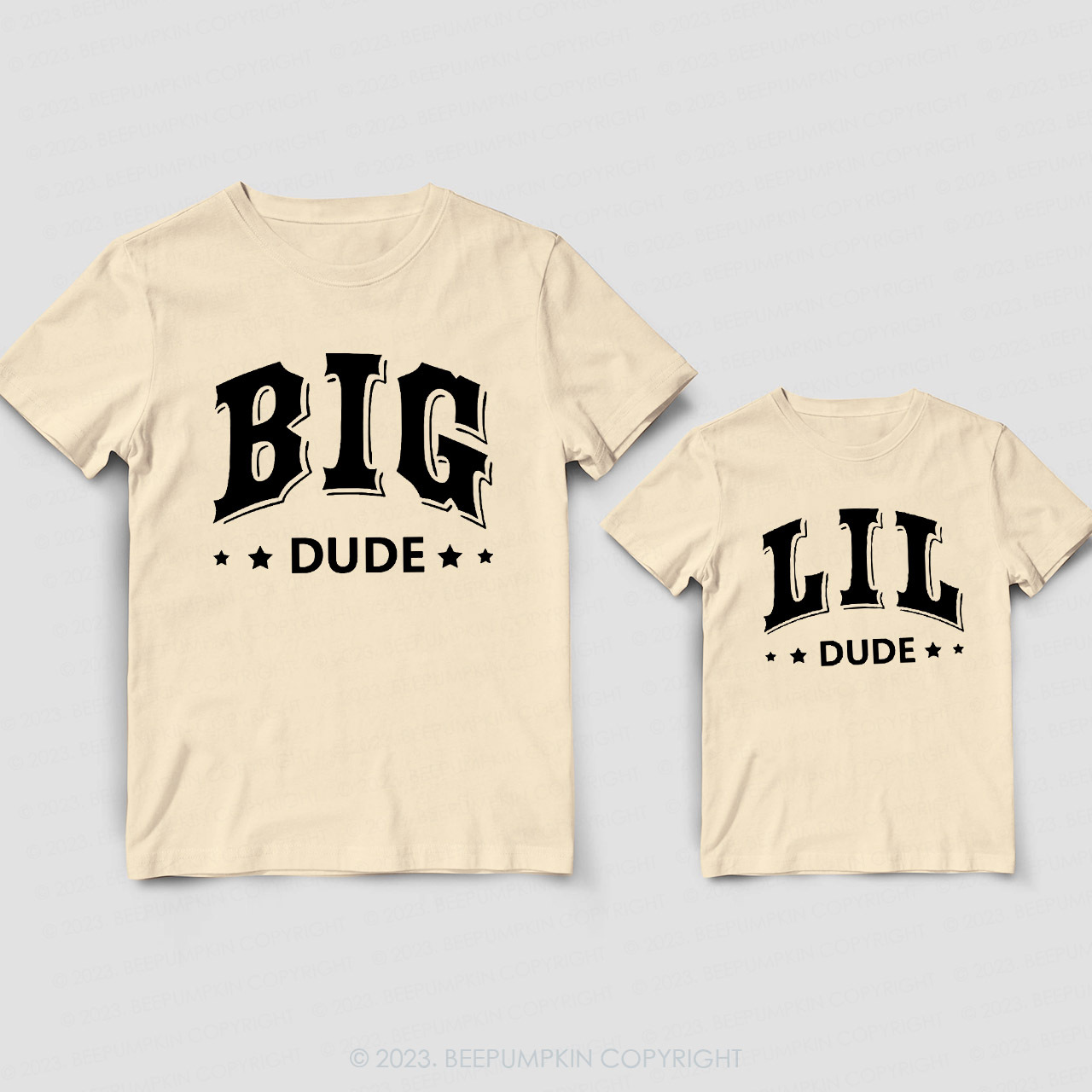 Dad & Me Matching T-Shirts �CBig Dude Lil Dude