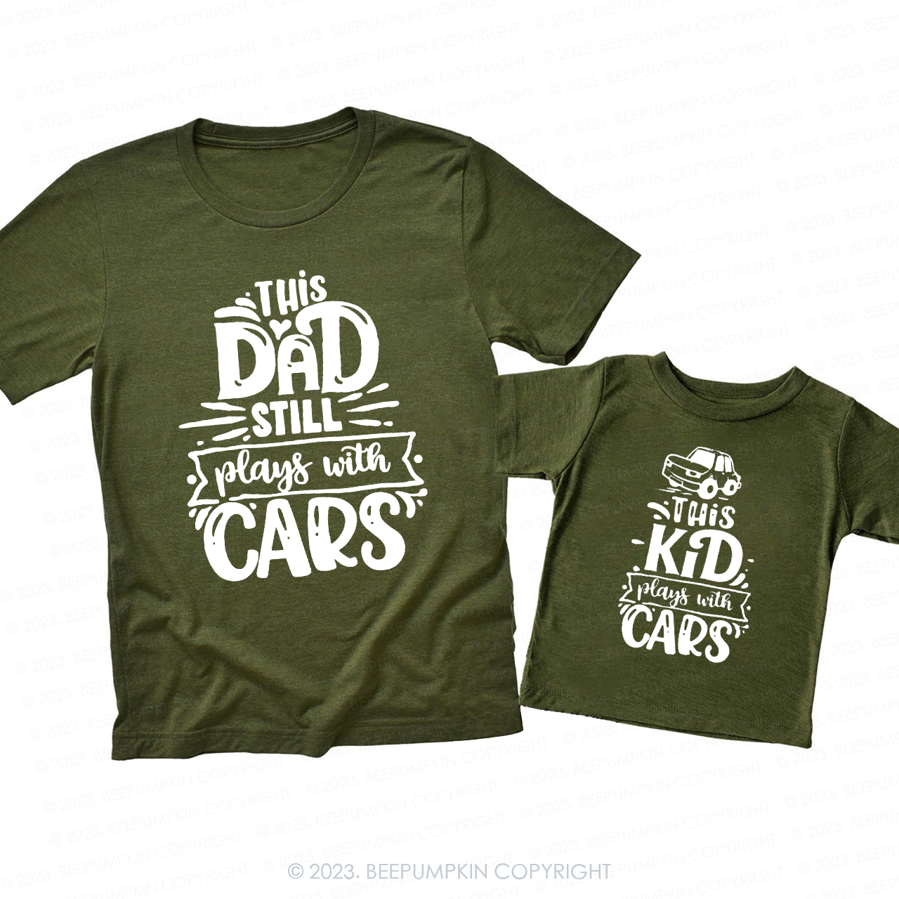 Play With Cars Dad & Me Matching T-Shirts