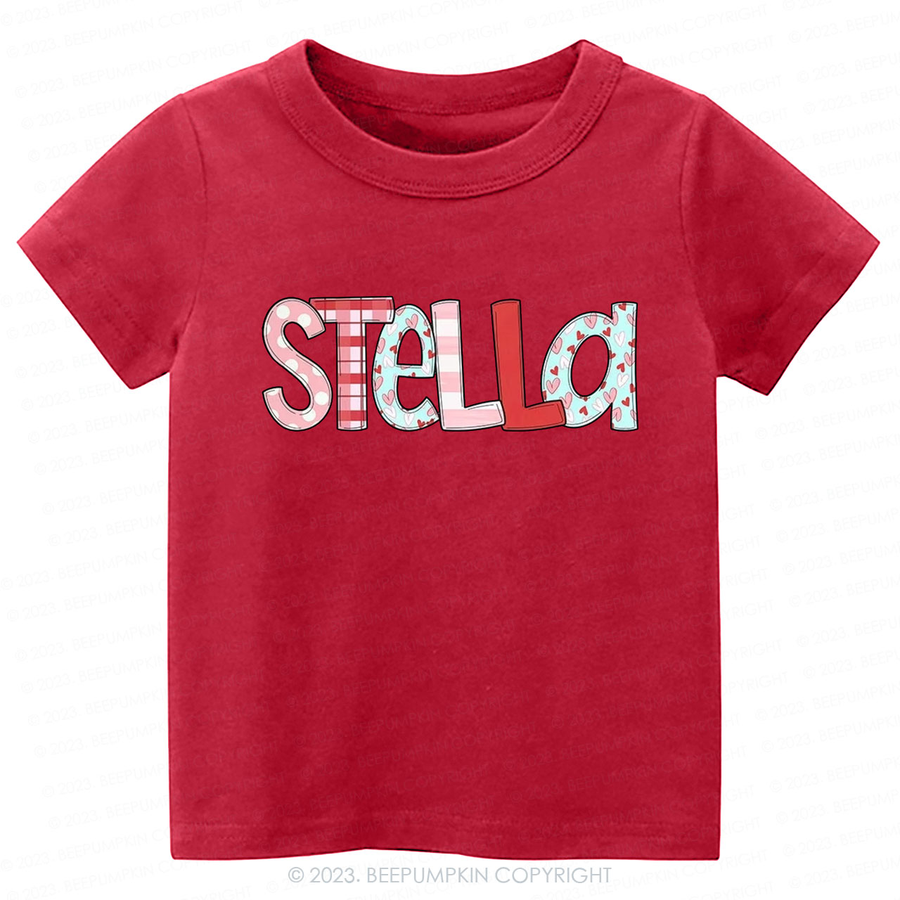 Personalized NAME Valentine's Day Kids Tees