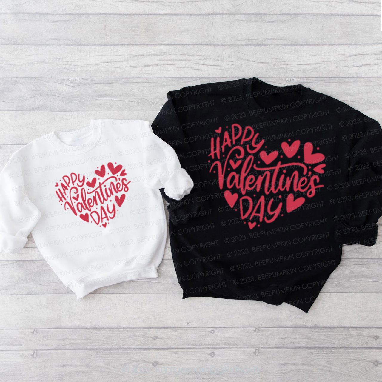 Happy Valentine's Day Family Matching Sweatshirt
