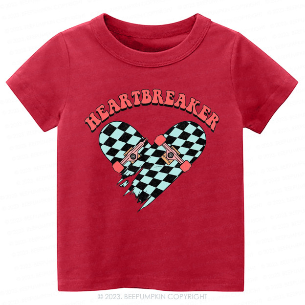 Heart Breaker Valentines Day Kids Tees