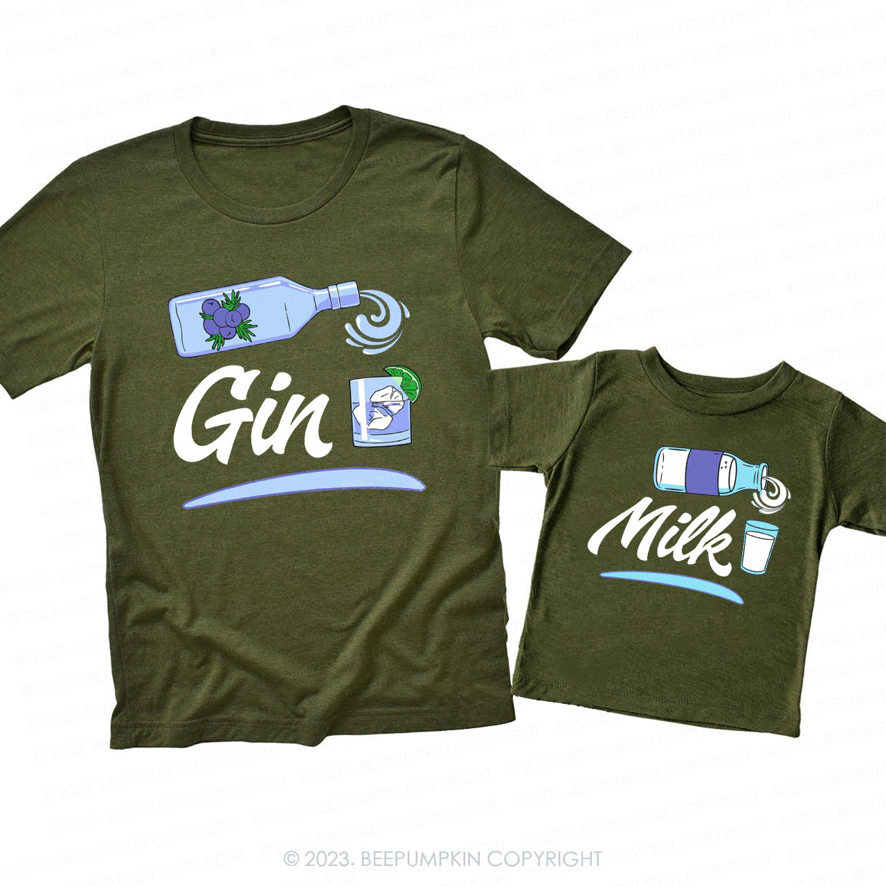 Gin And Milk Dad & Me Matching T-Shirts 