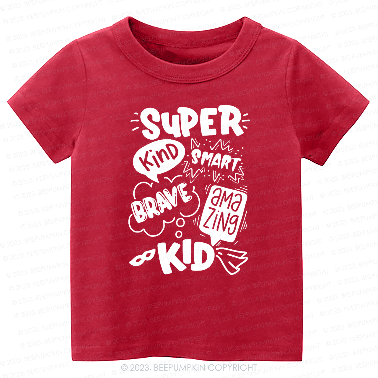 Super Hero Brave Kind Smash -Toddler Tees