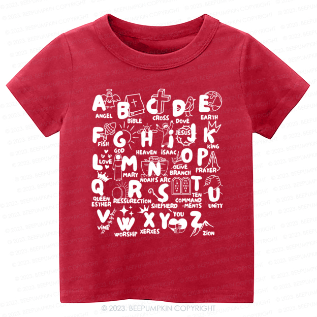Biblical Alphabet Cut File-Toddler Tees