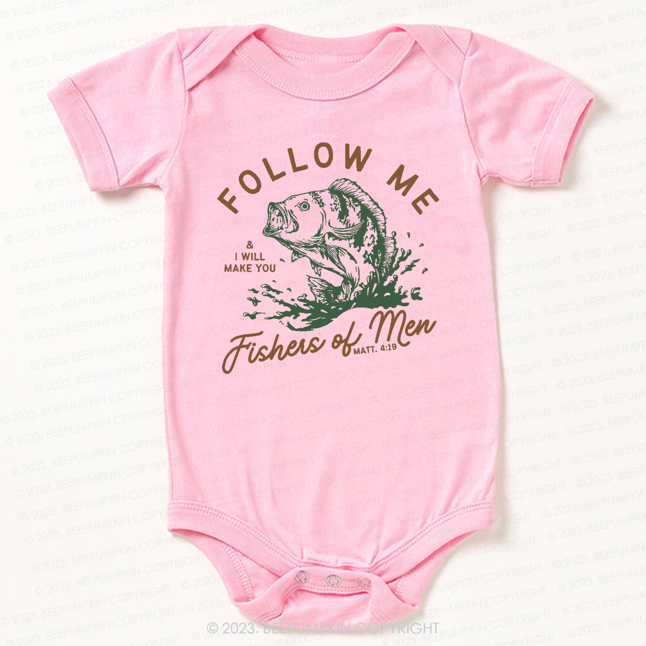 Follow Me Fishers Of Men Bodysuit For Baby