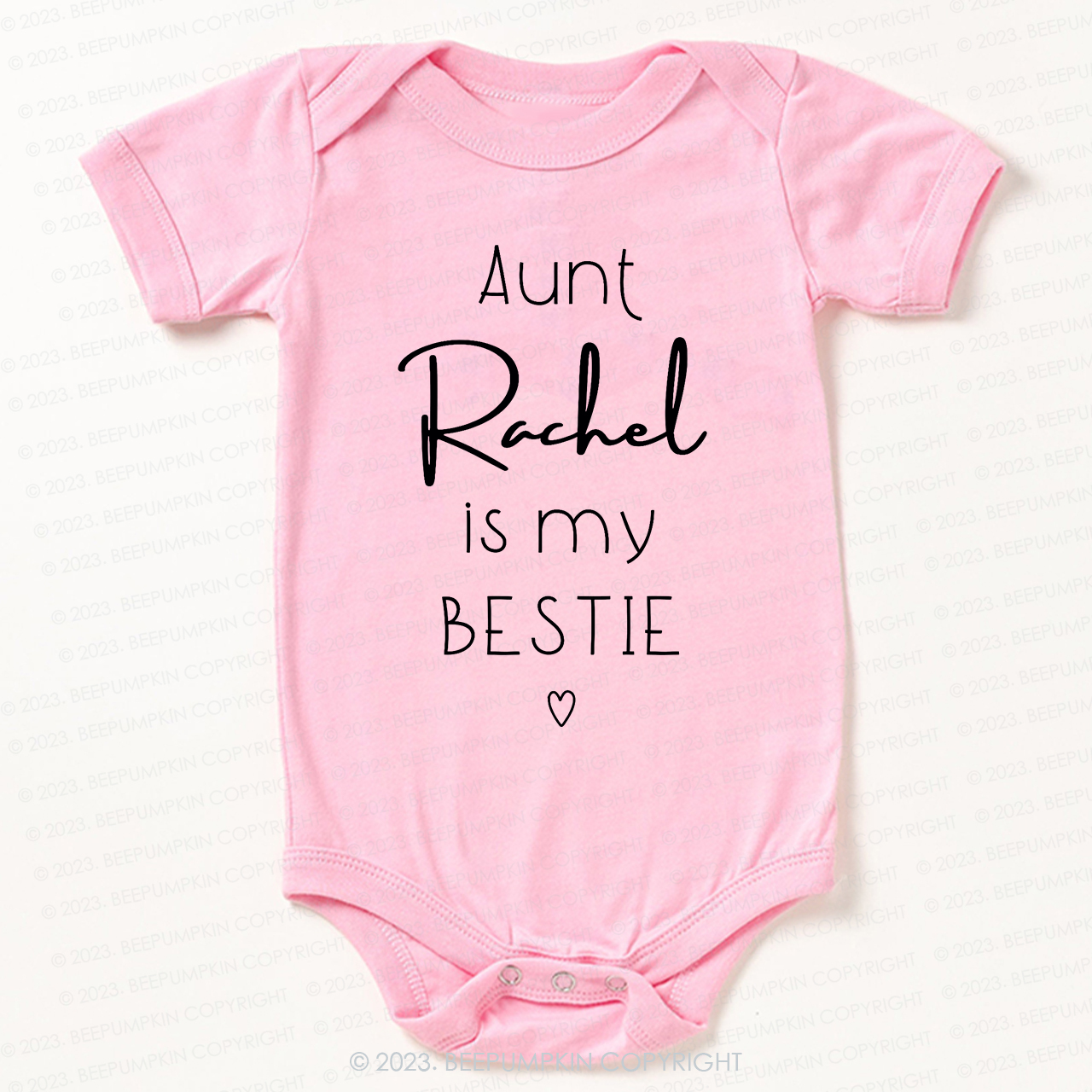 Personalized Brand Funny Aunt's Bestie Bodysuit For Baby