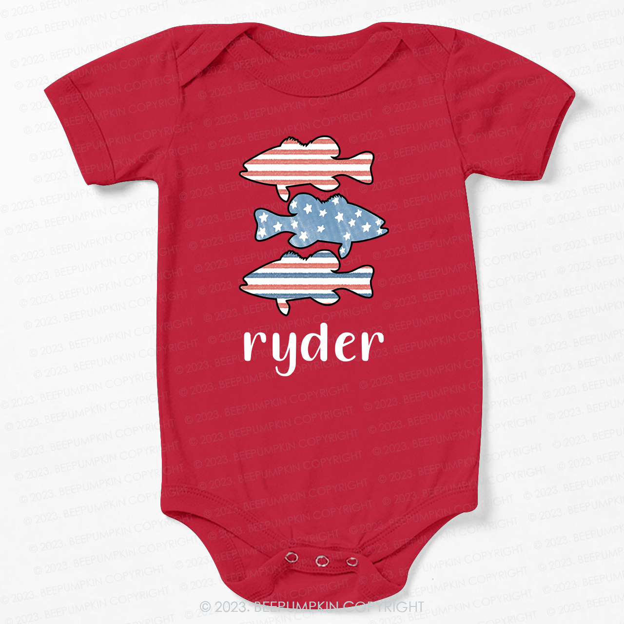 Personalized kid Fishing Gift Bodysuit For Baby