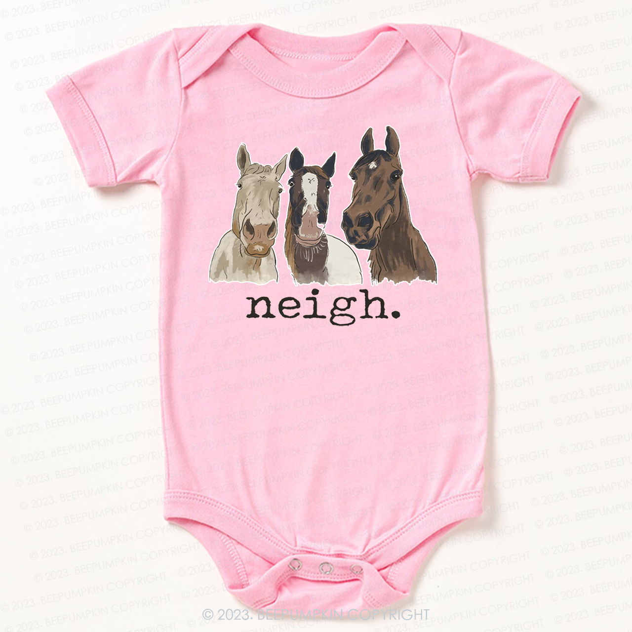 Neigh Horse Farm Bodysuit For Baby