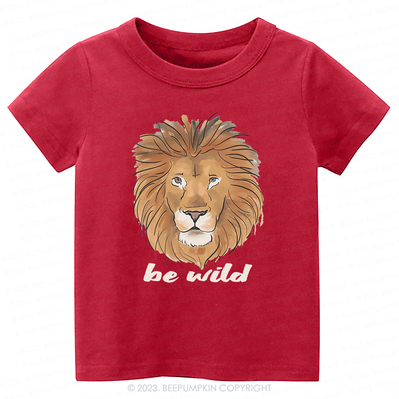 Be Wild Lion African Animal -Toddler Tees