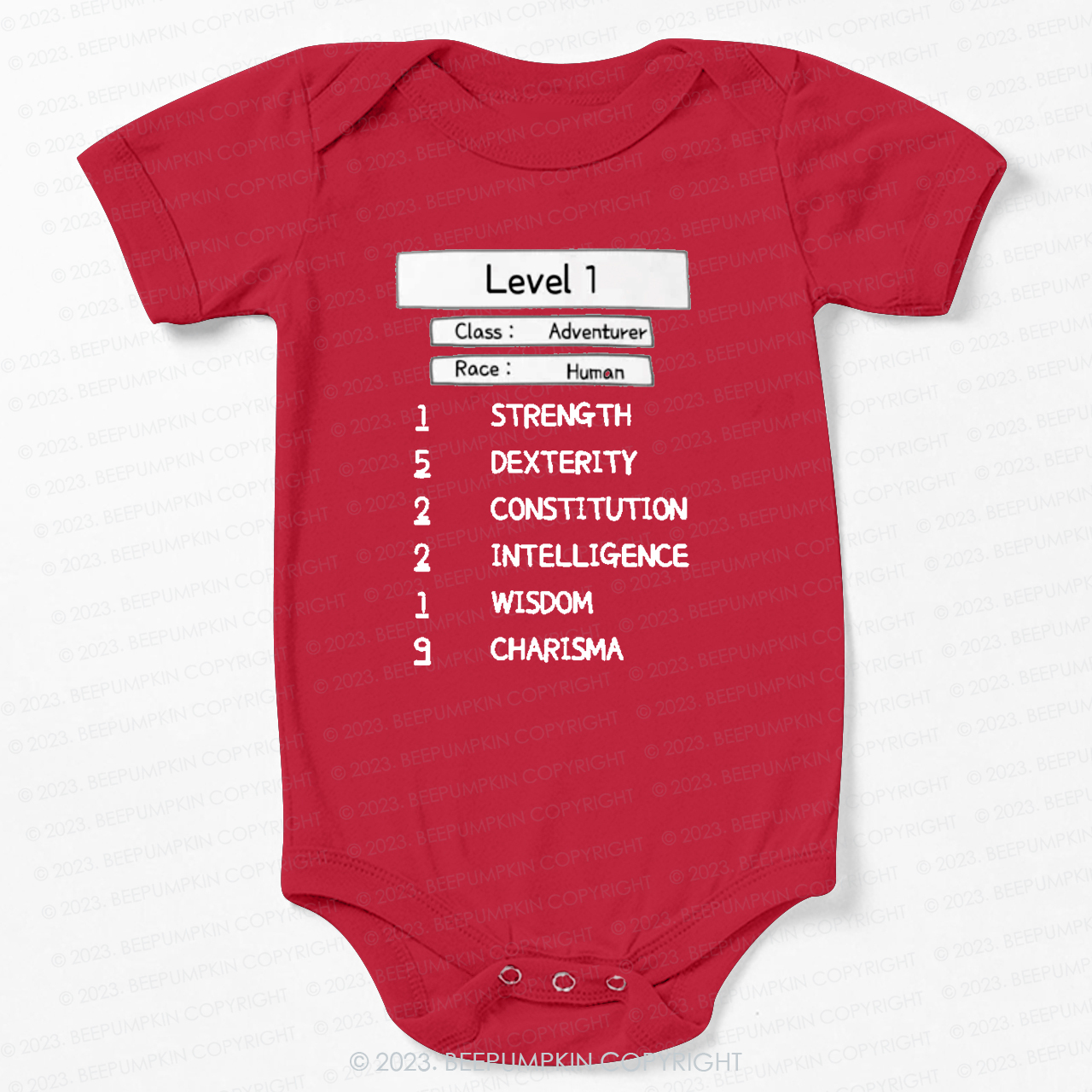 Level 1 Human Adventurer Bodysuit For Baby