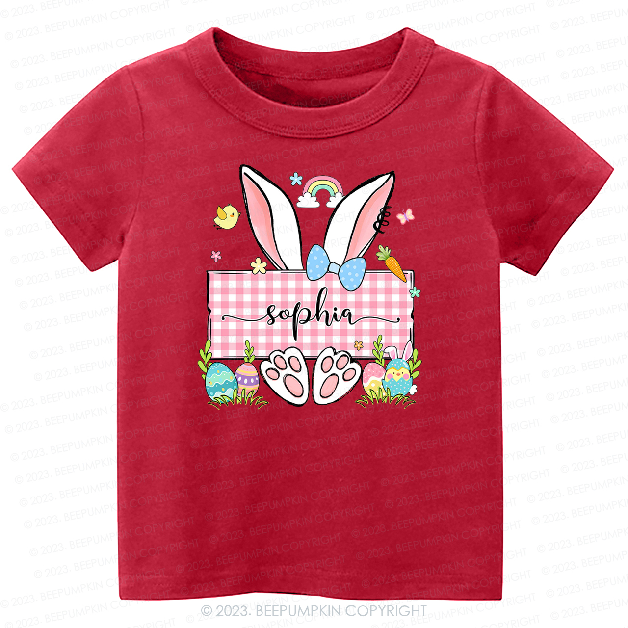 Personalized Name Easter Bunny -Toddler Tees