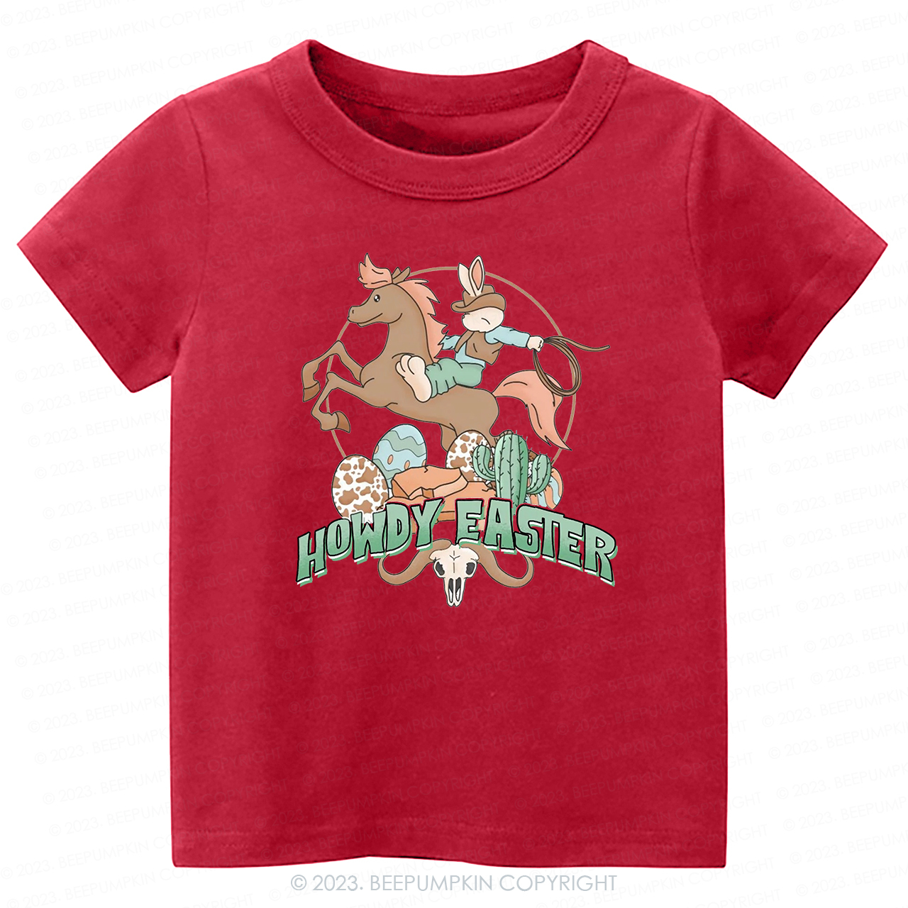 Howdy Easter Natural  -Toddler Tees