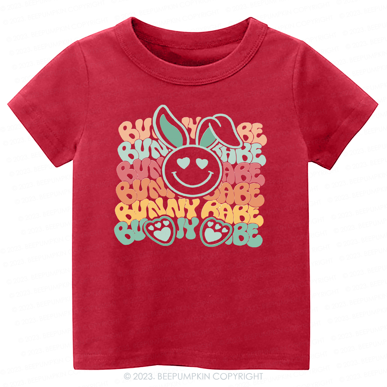 Cute Retro Graphic Bunny Babe -Toddler Tees