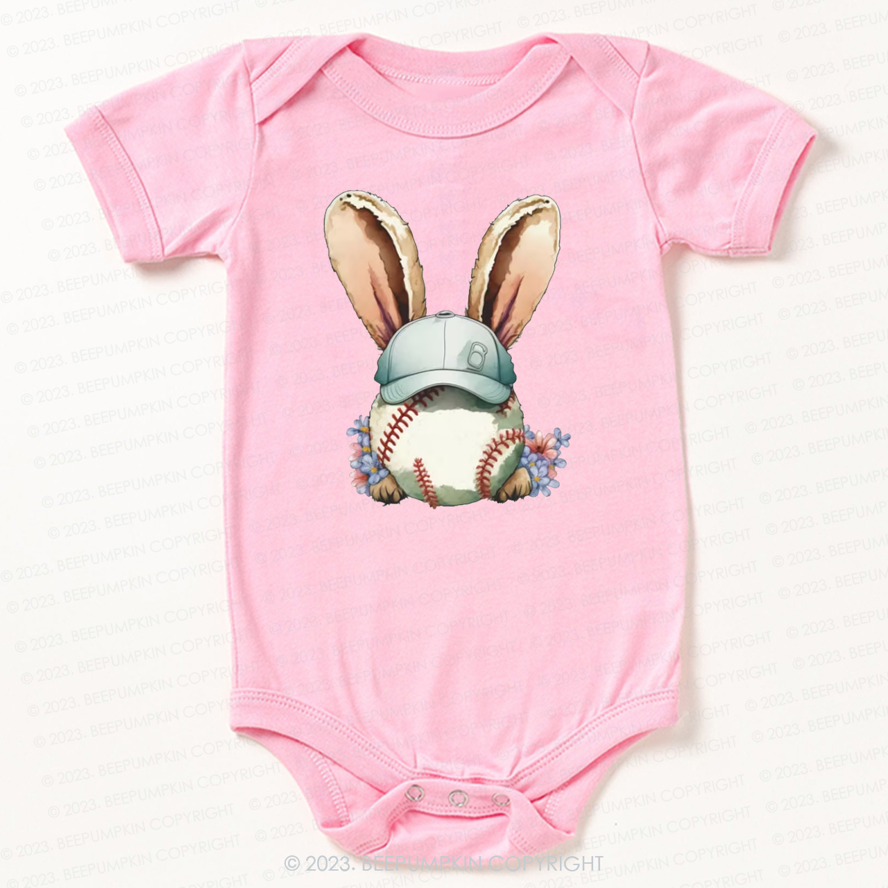 Easter Baseball Bunny Bodysuit For Baby