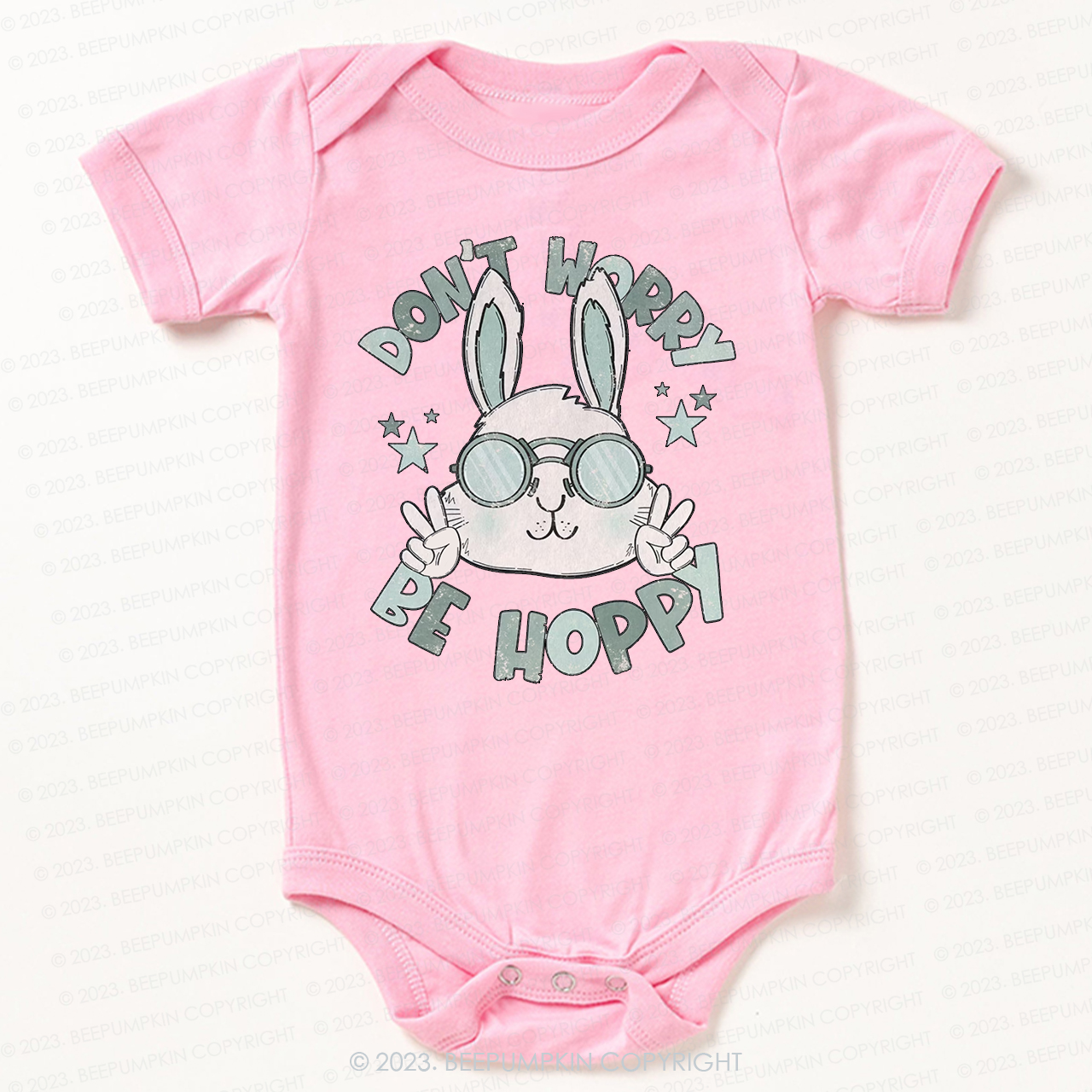 Don't Worry Be Hoppy Bodysuit For Baby