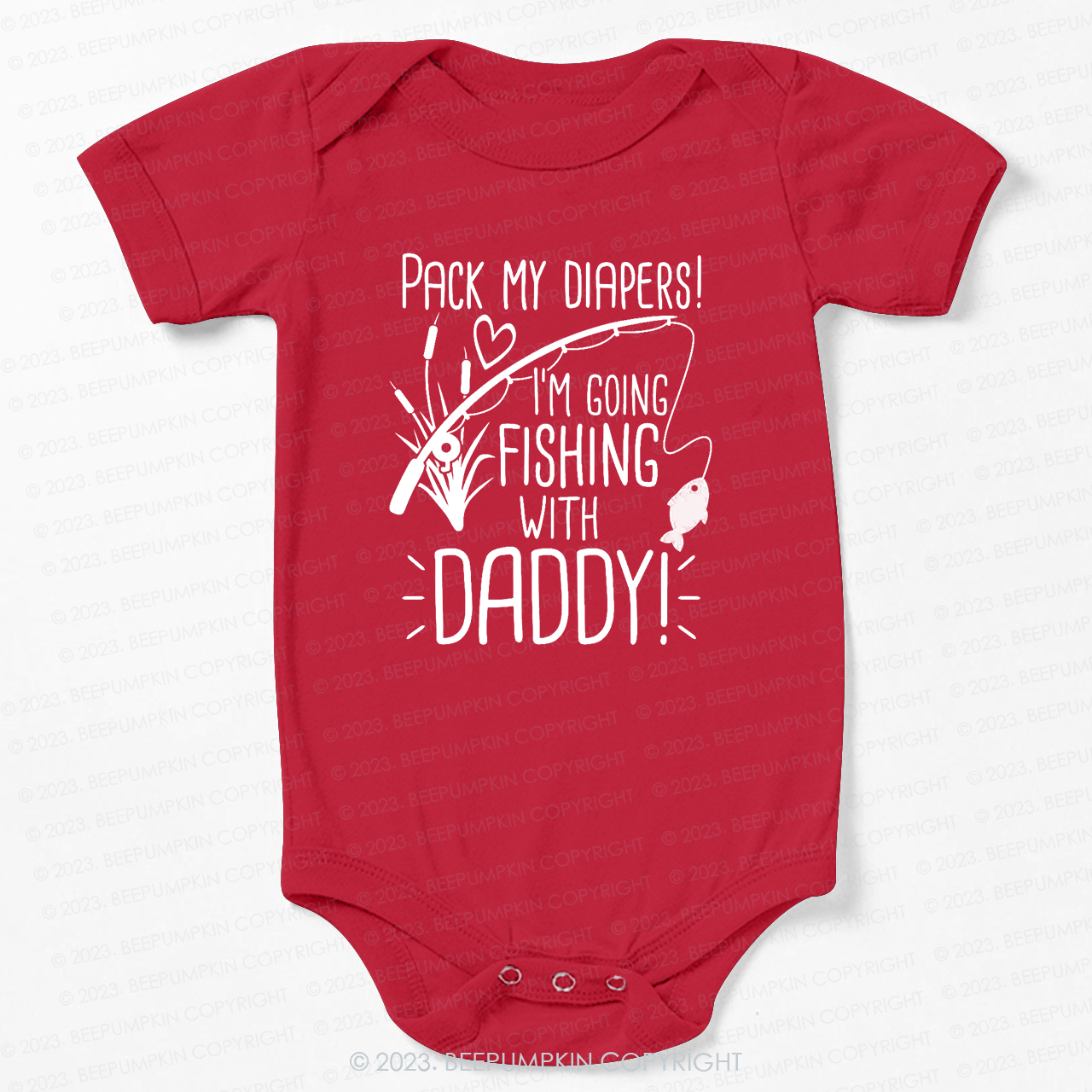 Daddy's Fishing Buddy Bodysuit For Baby
