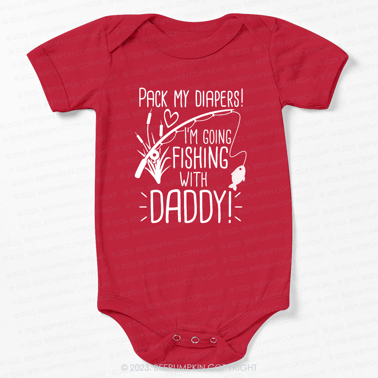 Daddy's Fishing Buddy Bodysuit For Baby
