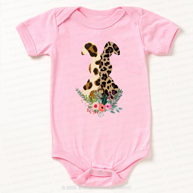 Leopard Bunny Easter Bodysuit For Baby