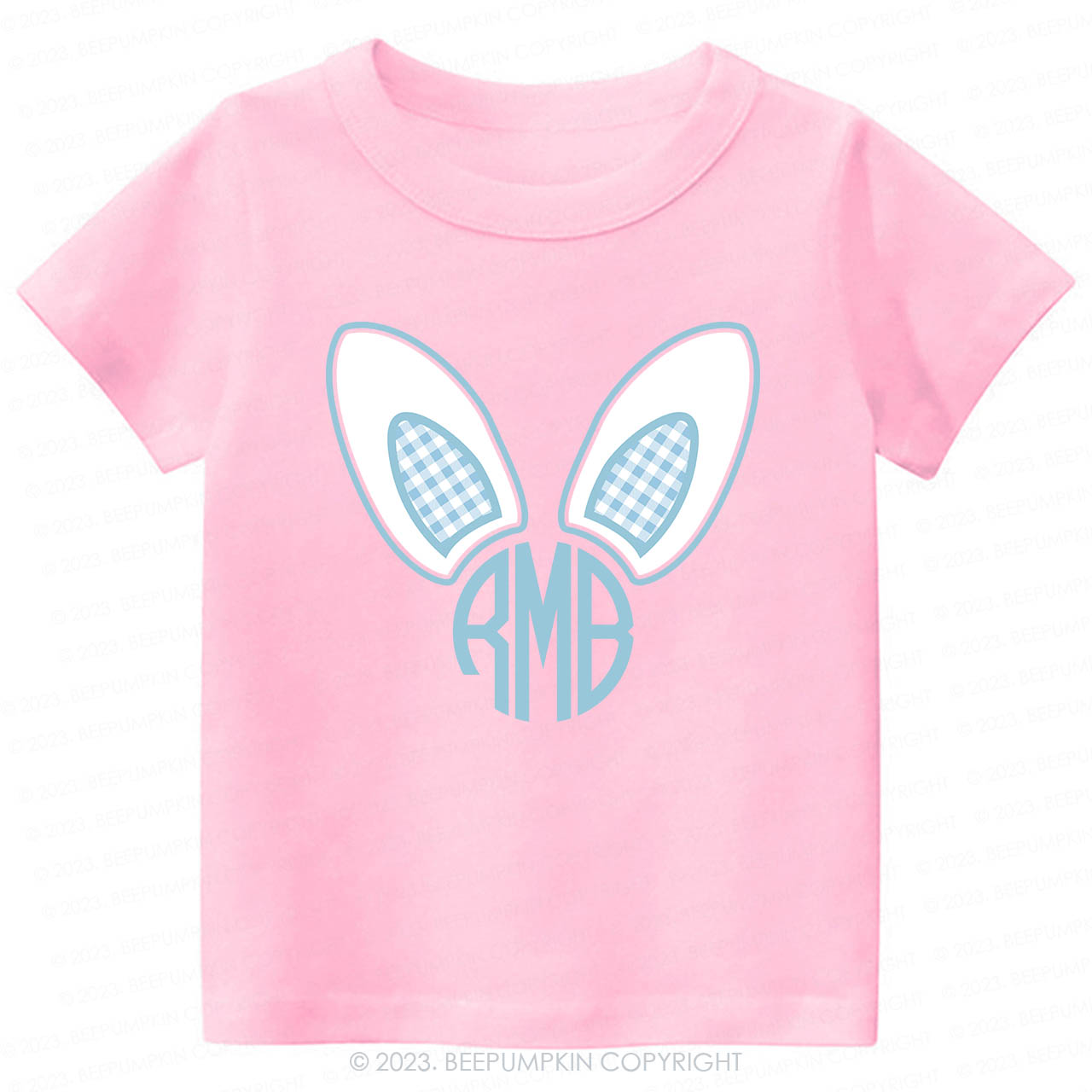Monogrammed Bunny Easter -Toddler Tees