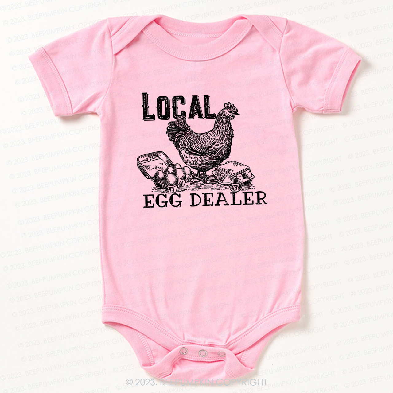 Local Egg Dealer Kids Retro Bodysuit For Baby