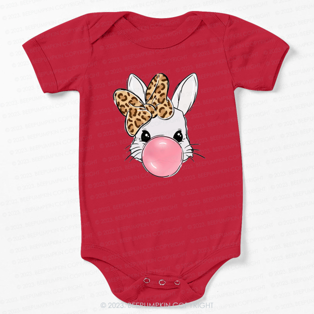 Bubble Gum Bunny Bodysuit For Baby