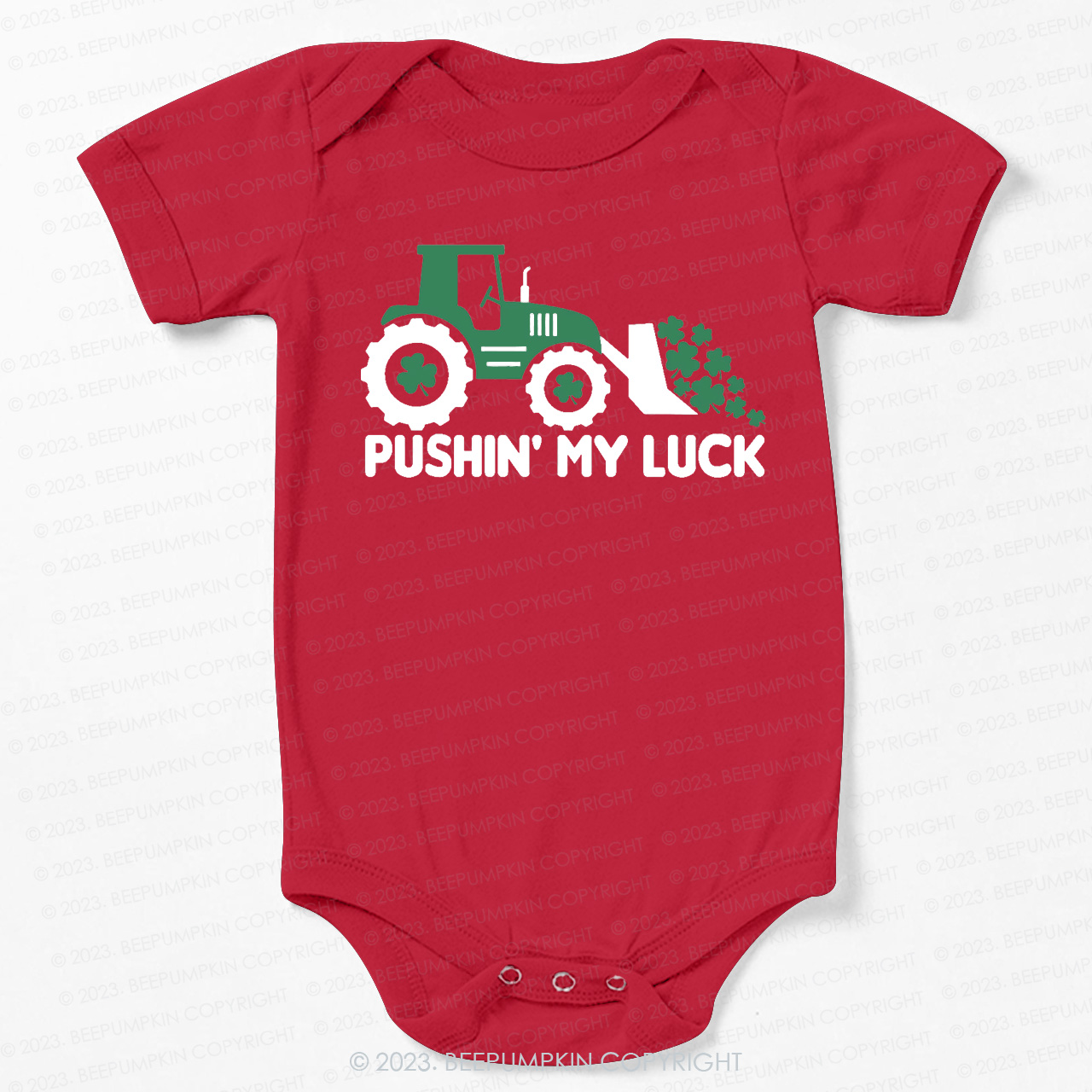 Pushing My Luck  St.Patricks Bodysuit For Baby