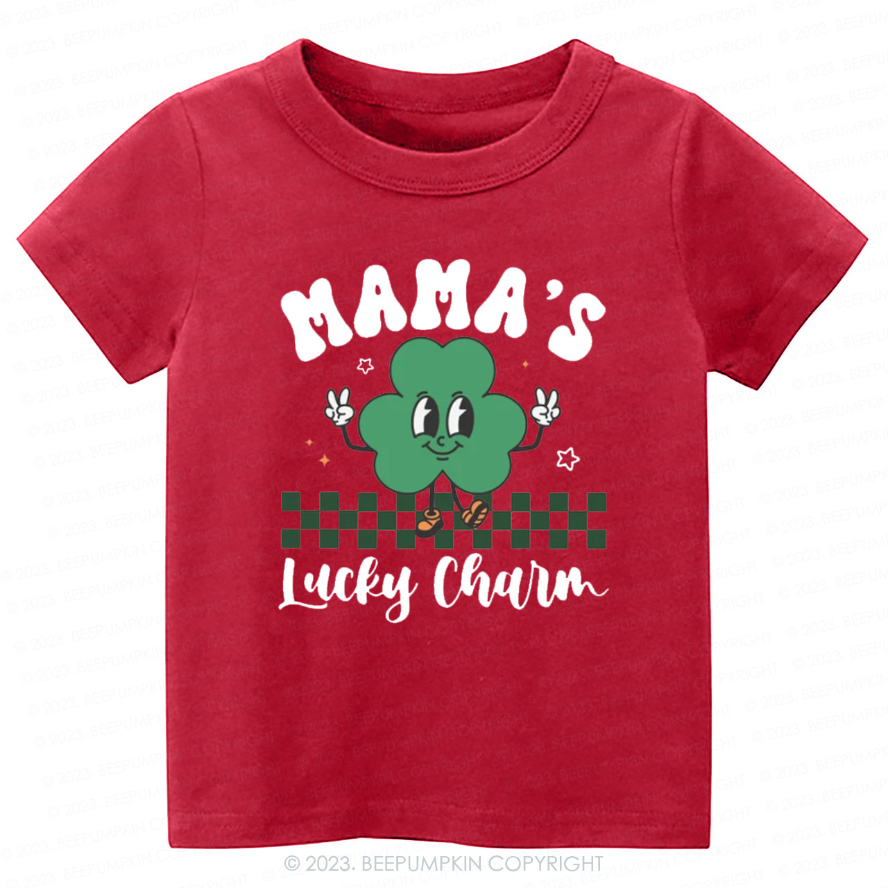 Mama's Lucky Charm St.Patricks Day-Toddler&Kids Tees