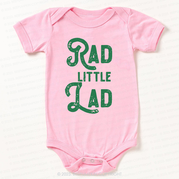 Rad little Lad St.Patricks Day Bodysuit For Baby
