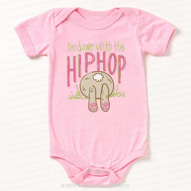 Hip Hop Bunny Tail St.Patricks Day Bodysuit For Baby