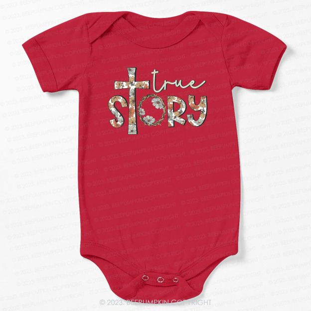 True Story Flowers Easter Bodysuit For Baby