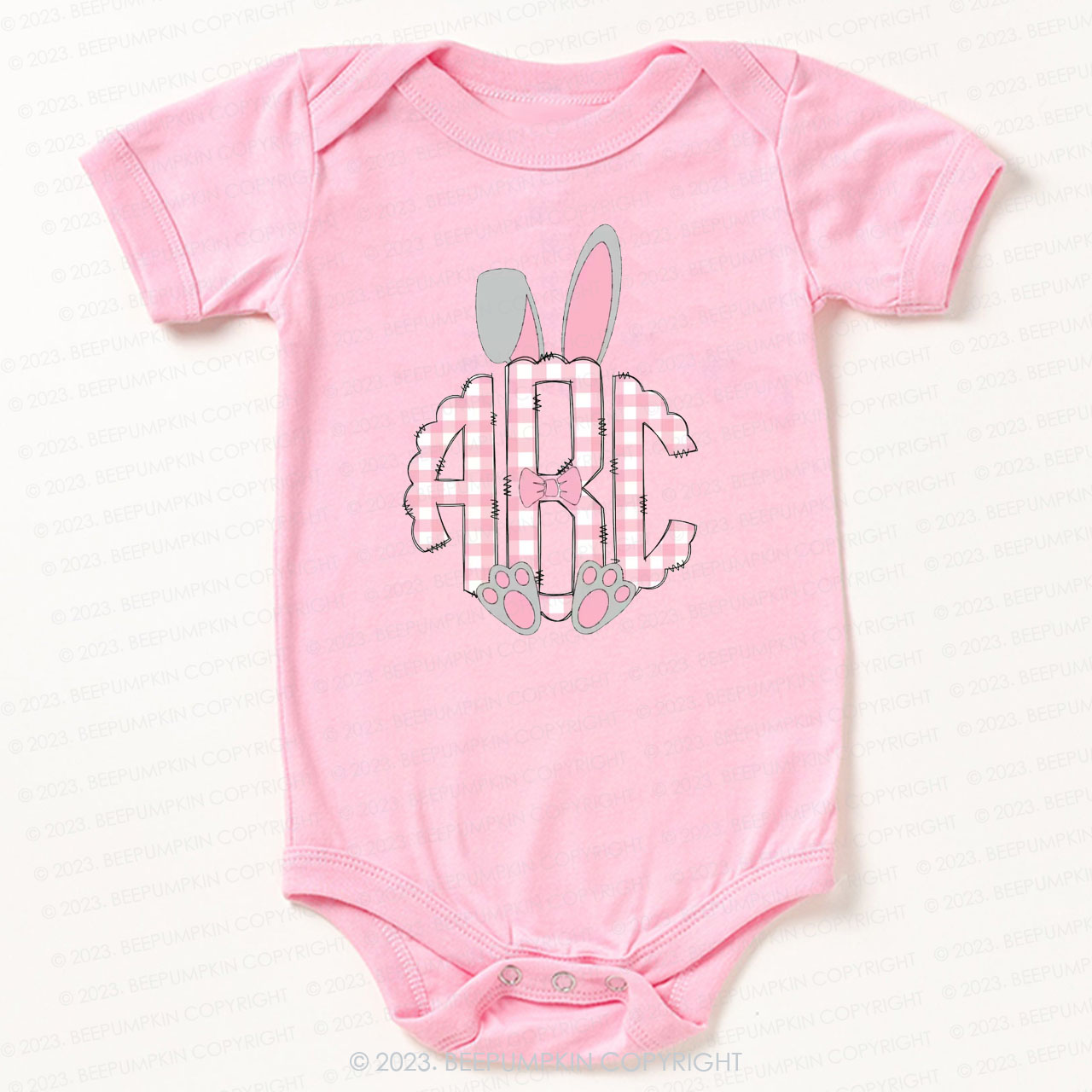 Bunny Ears Monogram Easter Bodysuit For Baby