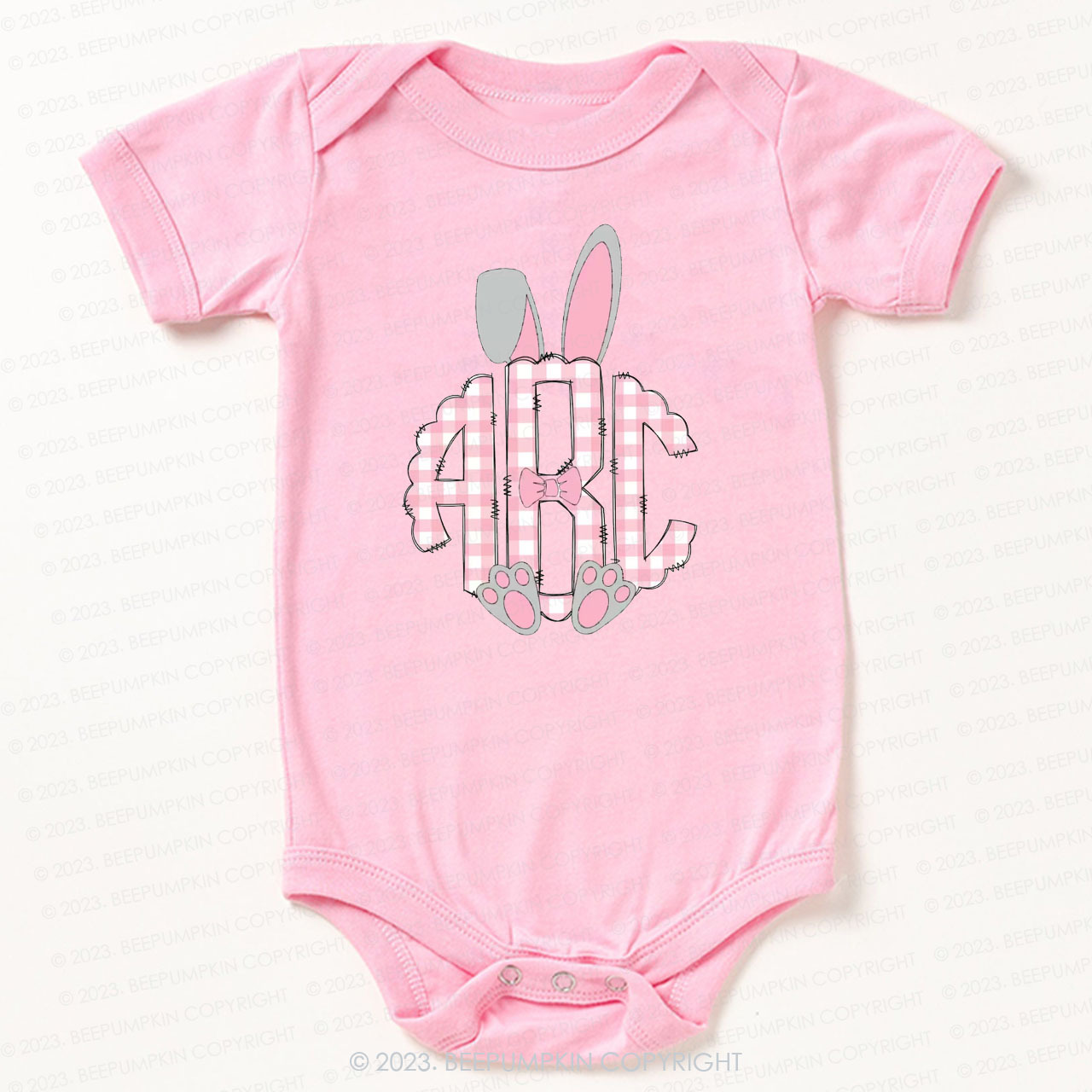 Bunny Ears Monogram Easter Bodysuit For Baby