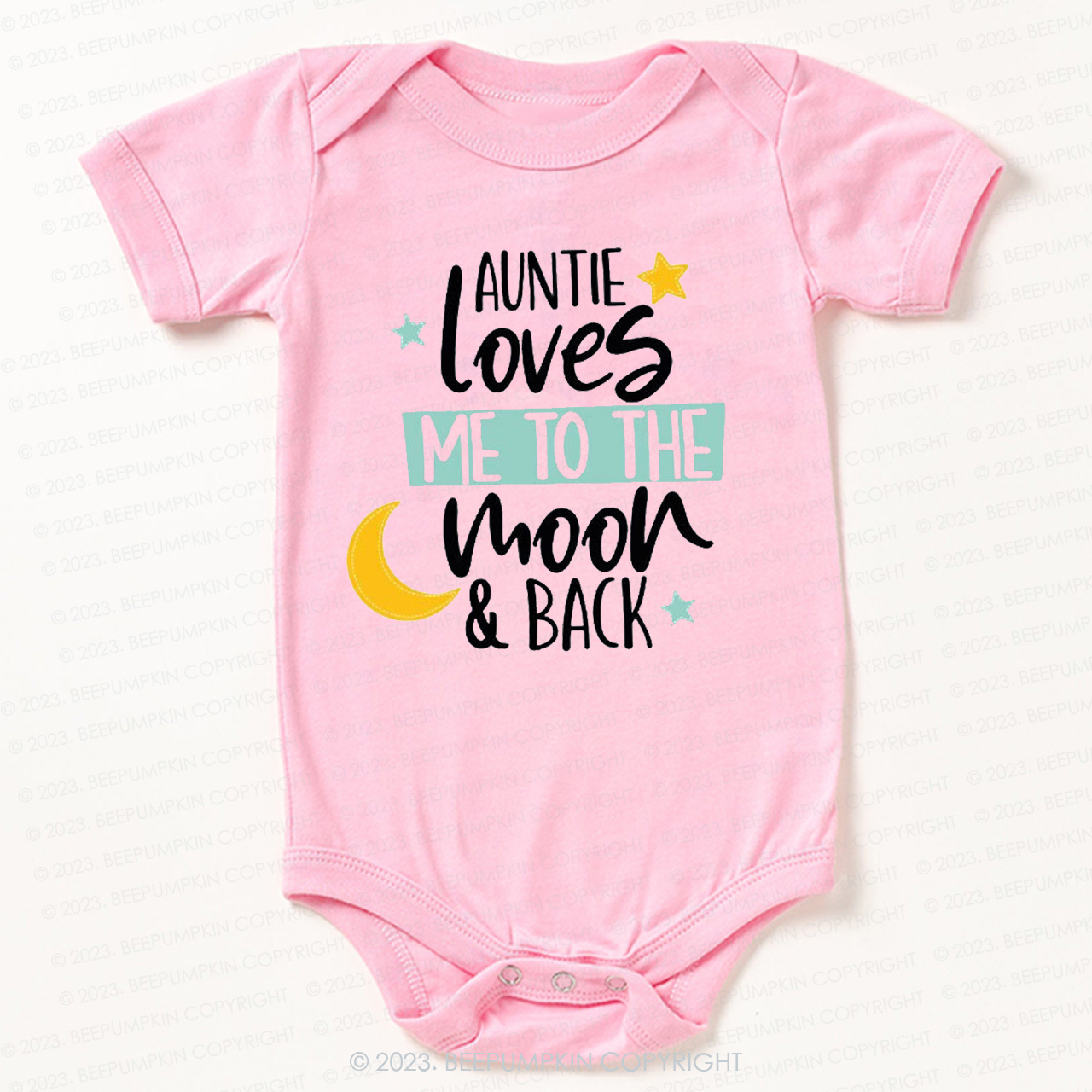 My Auntie Loves Me To The Moon Bodysuit For Baby
