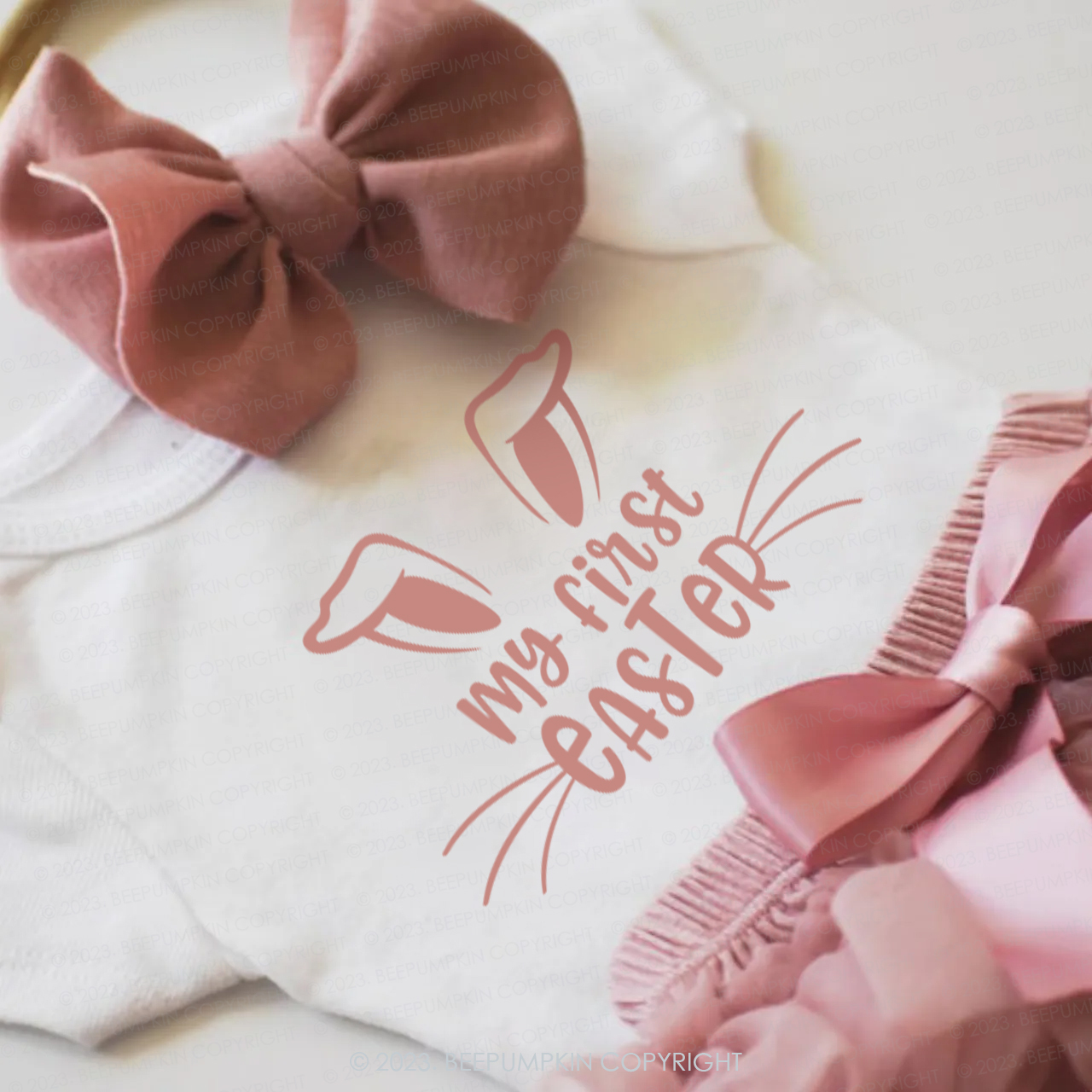 My First Easter Baby Girl Bunny Tutu Oufit Set