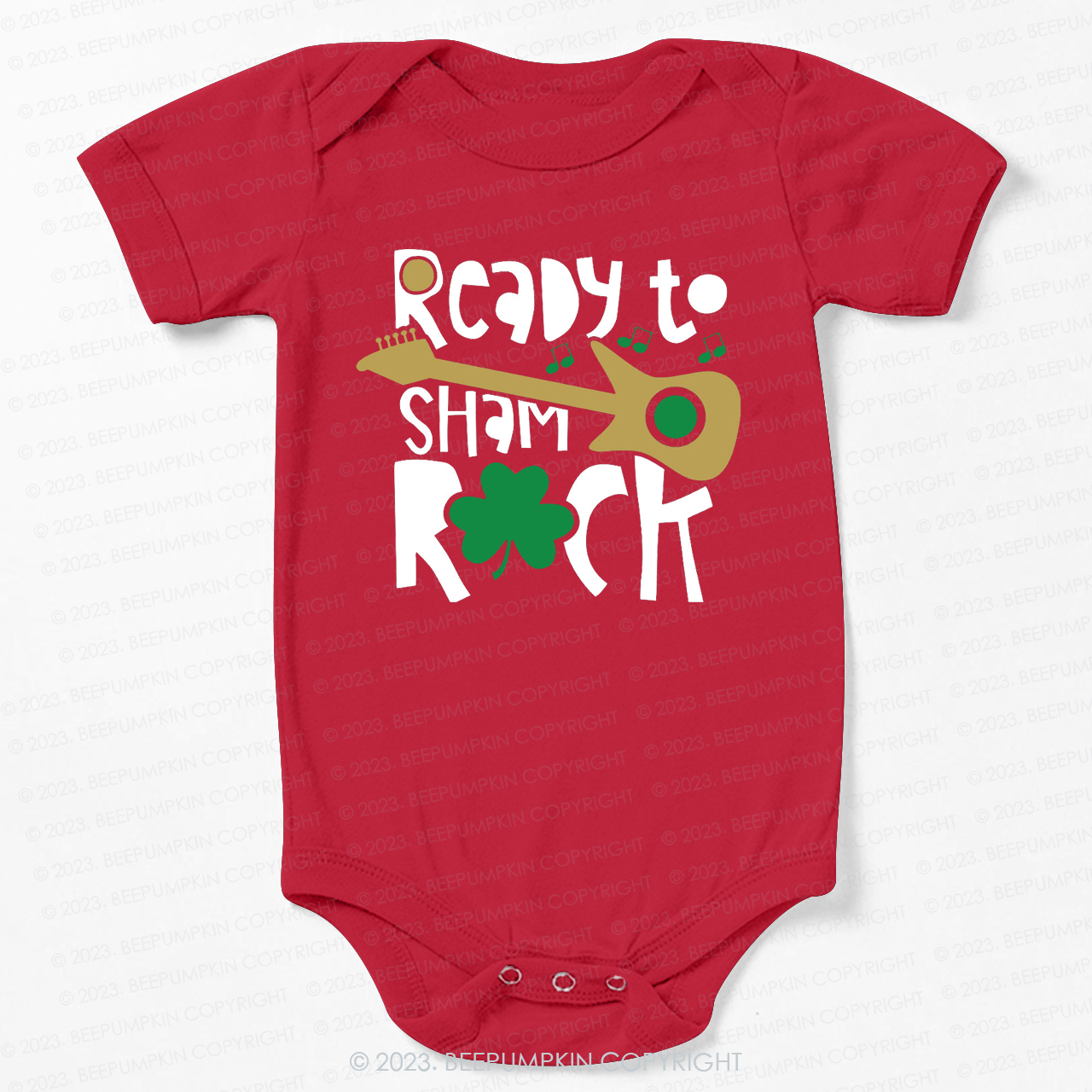 Ready to Shamrock St.Patricks Day Bodysuit For Baby