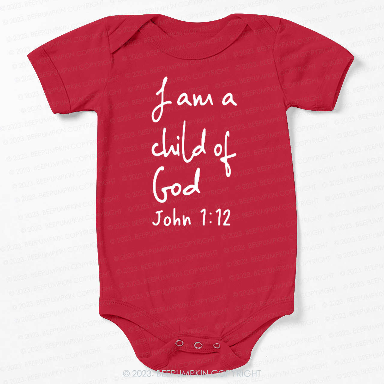 I Am A Child Of God Christian Easter Bodysuit For Baby