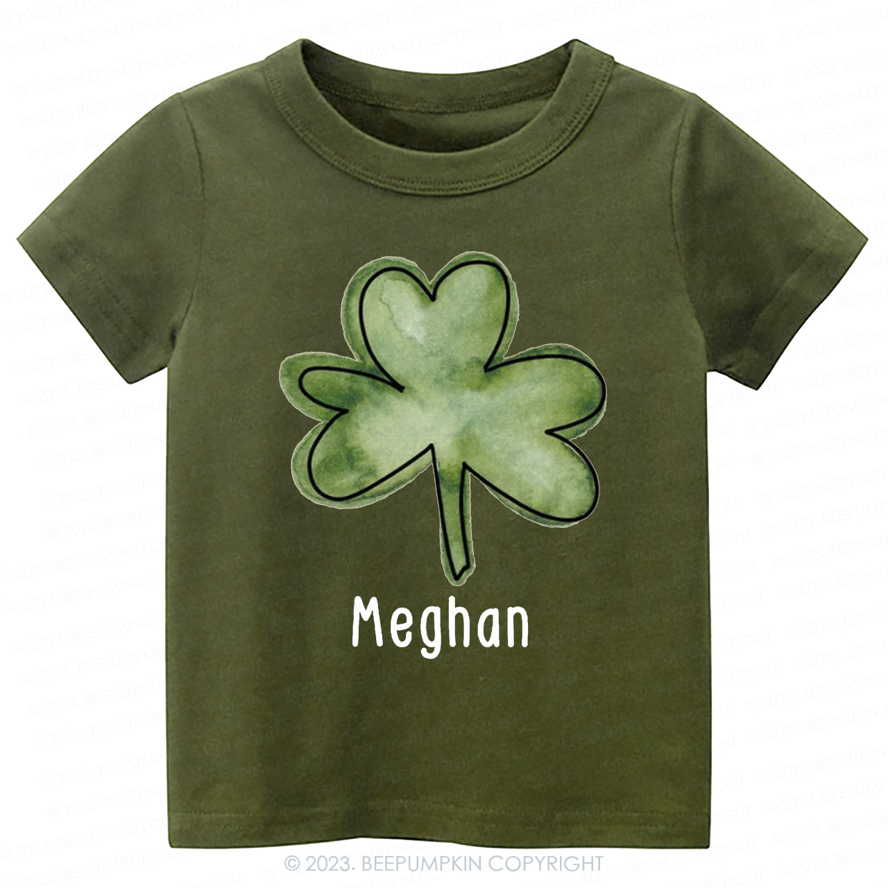 Personalized Shamrock St.Patricks Day -Toddler Tees