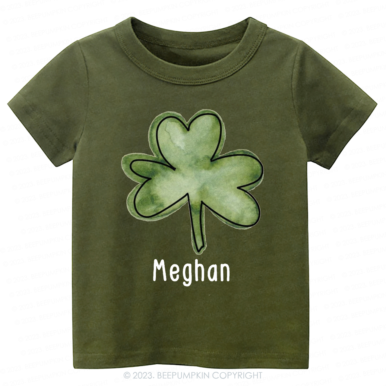 Personalized Shamrock St.Patricks Day -Toddler Tees