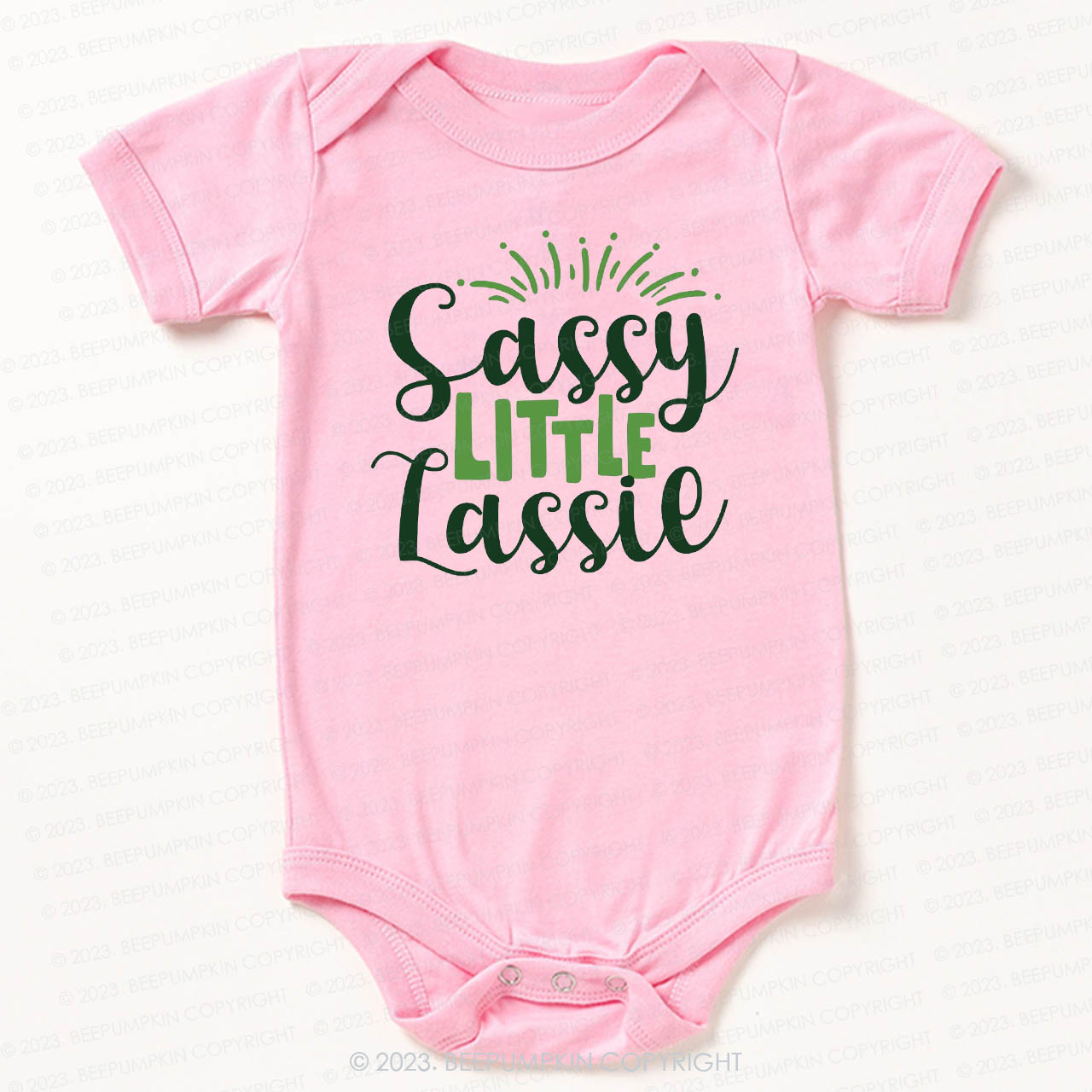 Sassy Little Lassie St.Patricks Day Bodysuit For Baby
